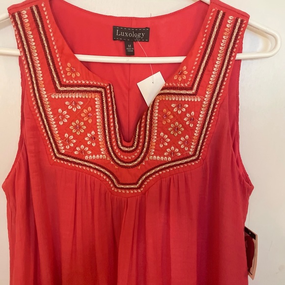 Luxology Sleeveless Lightweight A-Line Dress - Size M - Picture 5 of 16